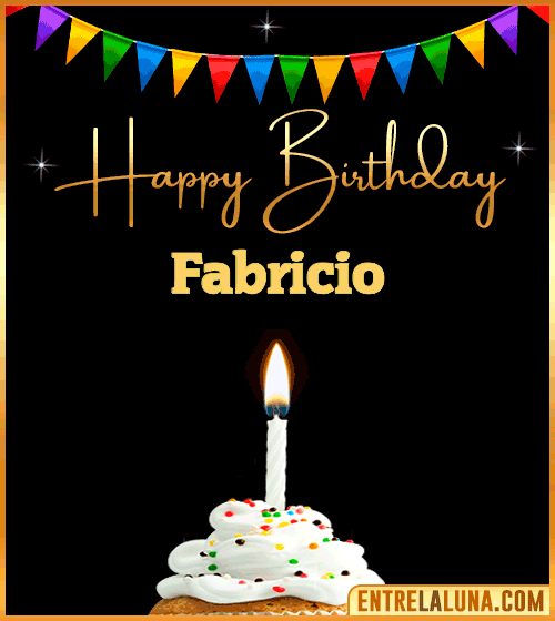 GiF Happy Birthday Fabricio
